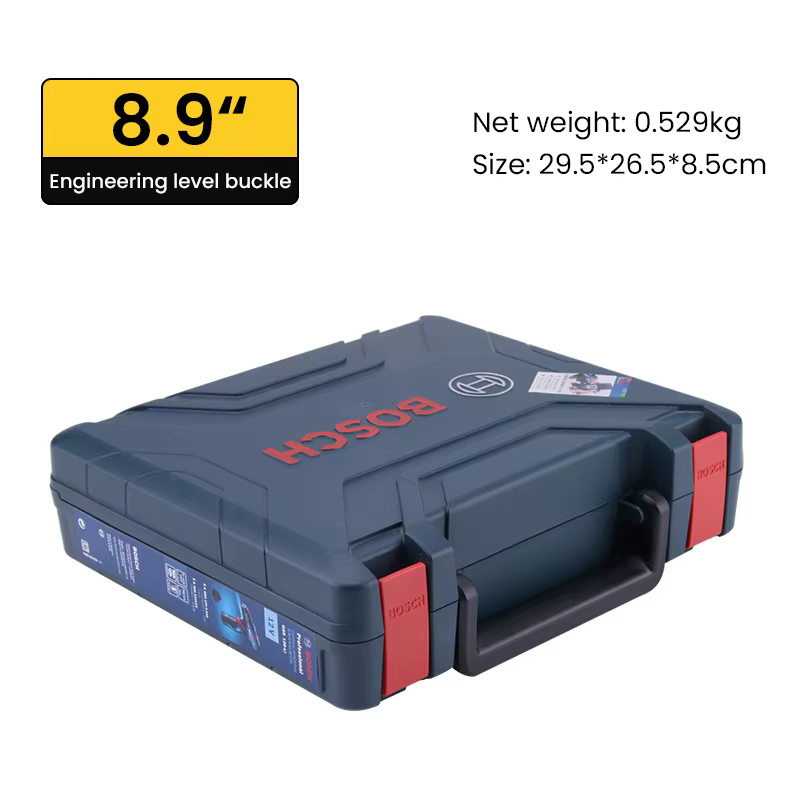 Boîte à outils portable en plastique Bosch pour perceuses sans fil et outils électriques GSR120-Li, 