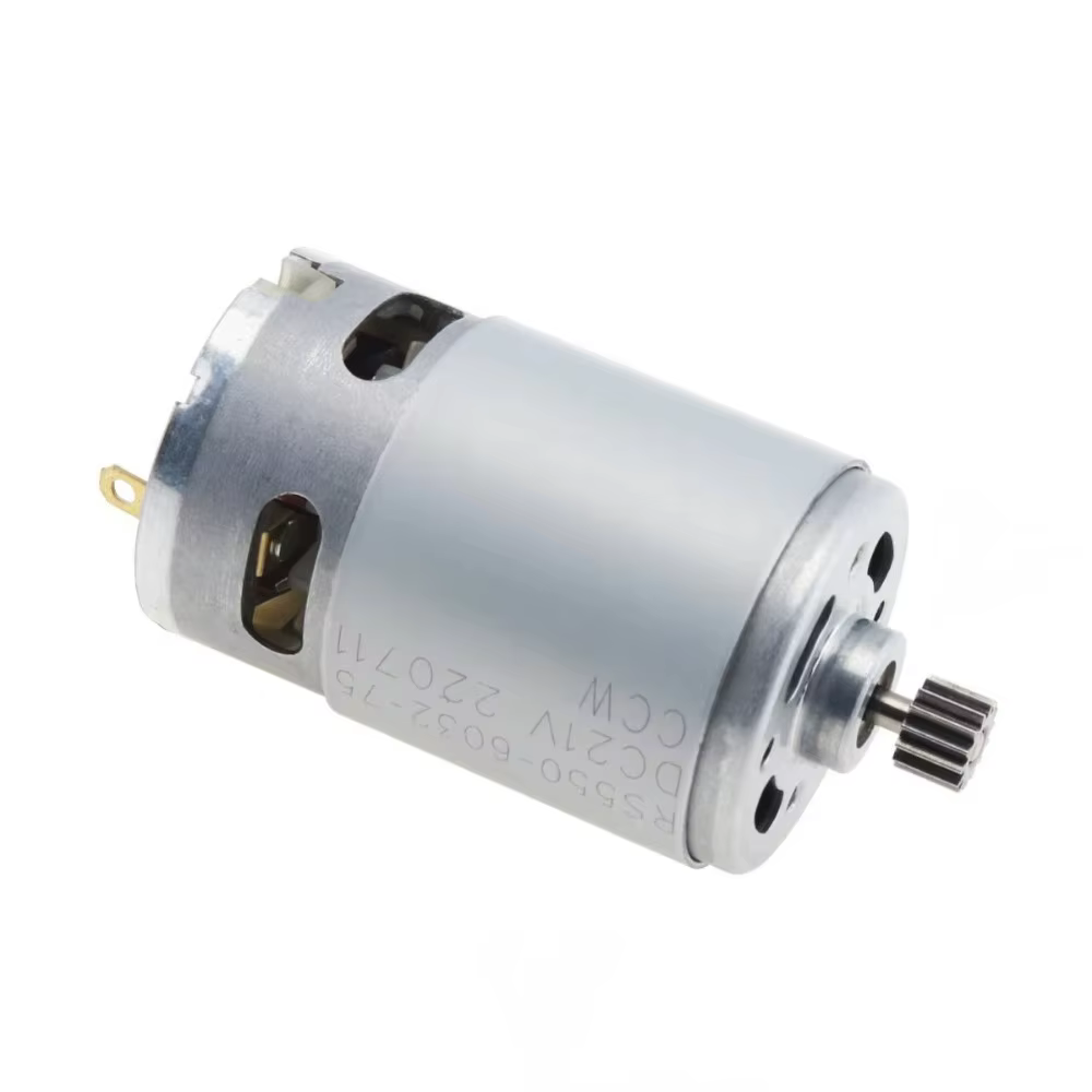 Moteur de scie à chaîne au lithium 21V RS550 DC, 14 dents, 8.2mm, 28000 tr/min, pour mini scie à mai