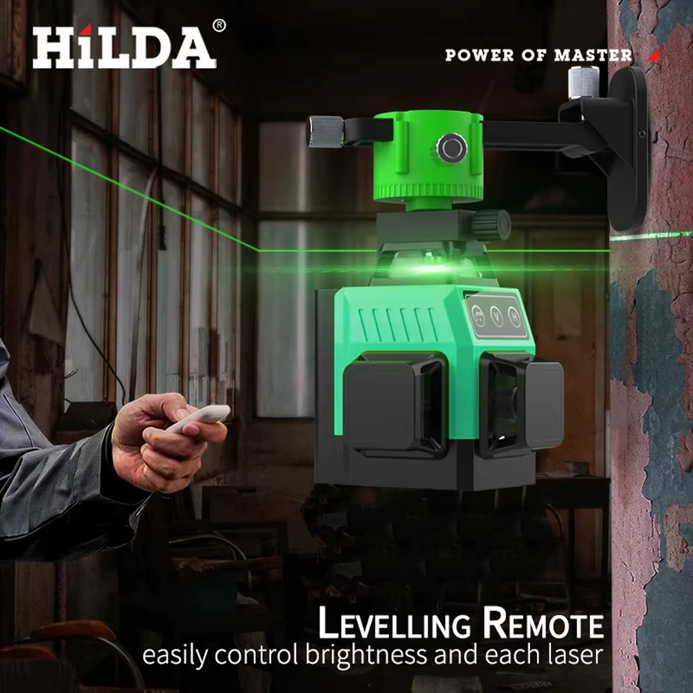 Le niveau laser mini 12 lignes 3D Auto-nivelant la ligne portative verte puissante superbe de faisce