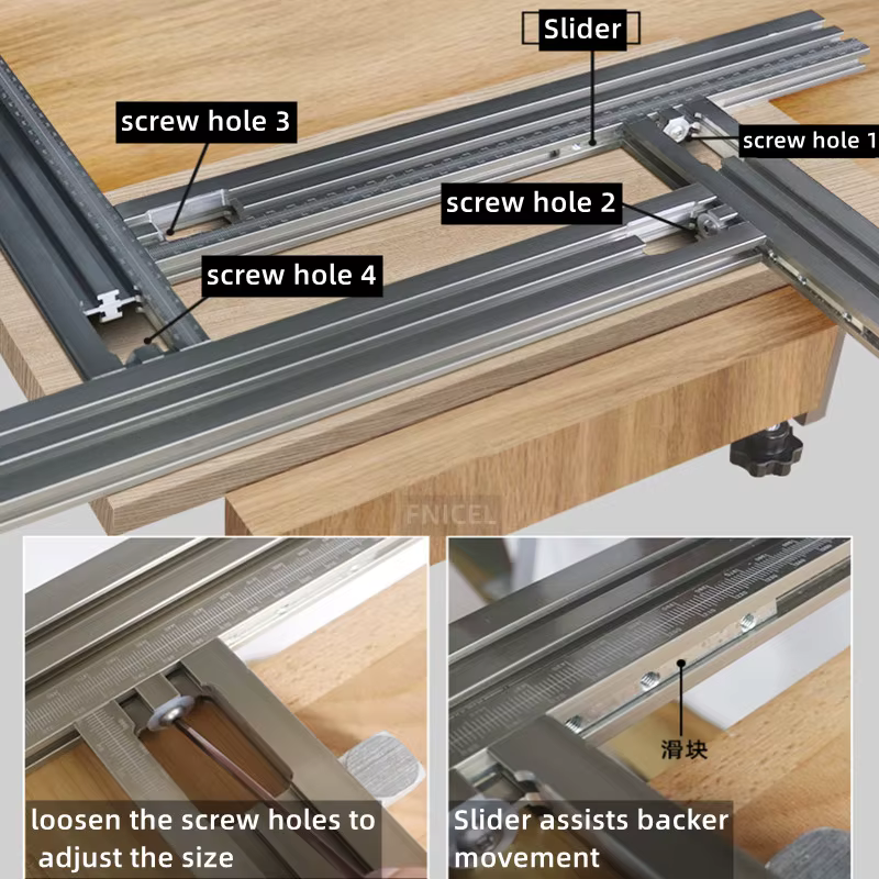 Machine de découpage, rainure de fraisage, Rail de guidage de gravure, support réglable multifonctio