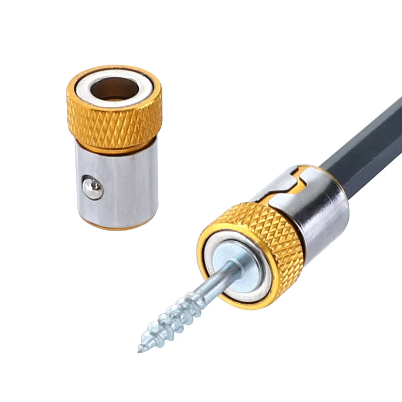 Tournevis universel anneau magnétique 1/4 "tournevis universel en métal foret anneau magnétique tige