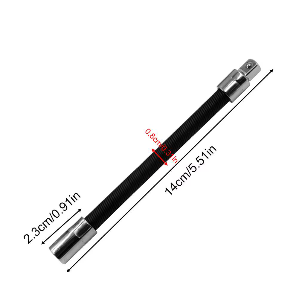 Extension d'axe flexible, rallonge de perceuse flexible, barre d'extension d'axe pliable 1/2, rallon