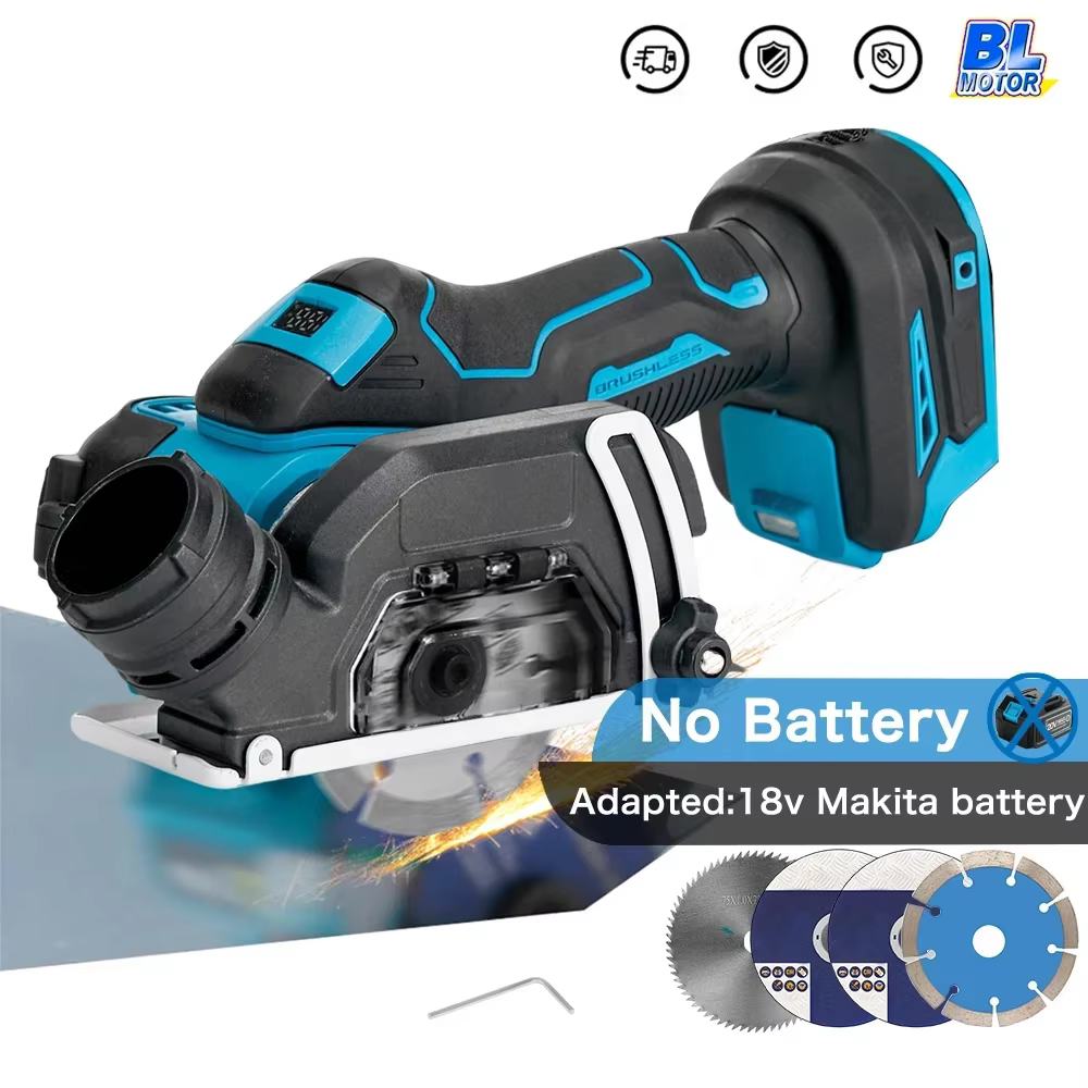Makita – Mini meuleuse d'angle sans balais de 3 pouces, outil de coupe électrique Compact de 76Mm po