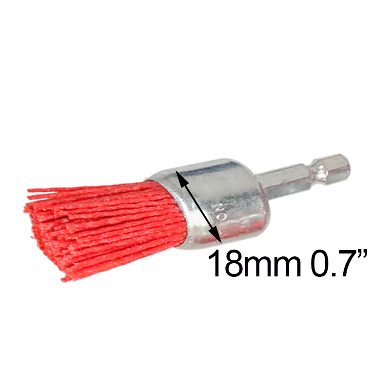 Brosse à tasse en Nylon, brosse à roue métallique Abrasive pour perceuse, outil rotatif, polissage d