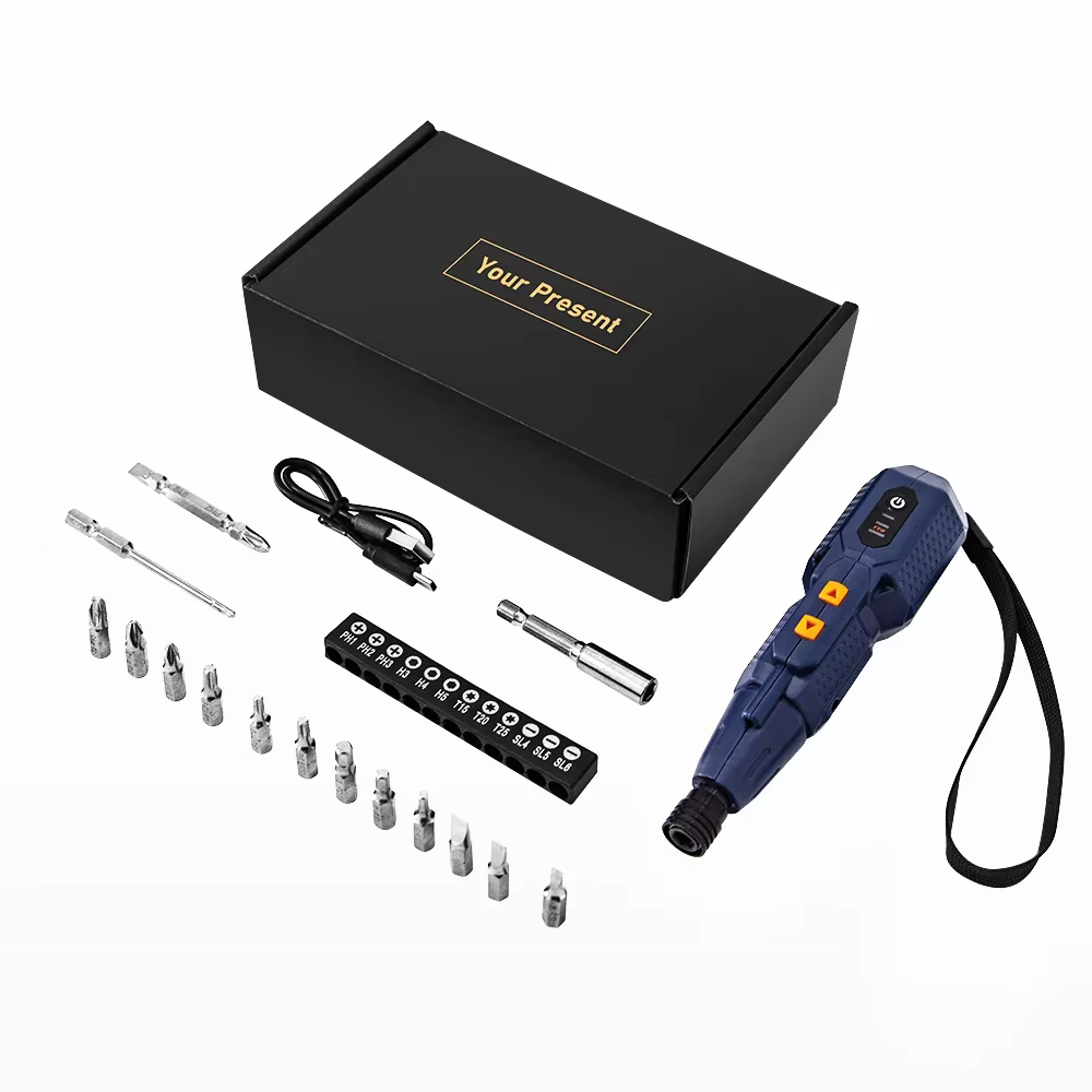 Jeu de tournevis électriques sans fil 4.2V, tournevis électriques intelligents avec lumières LED, Ki