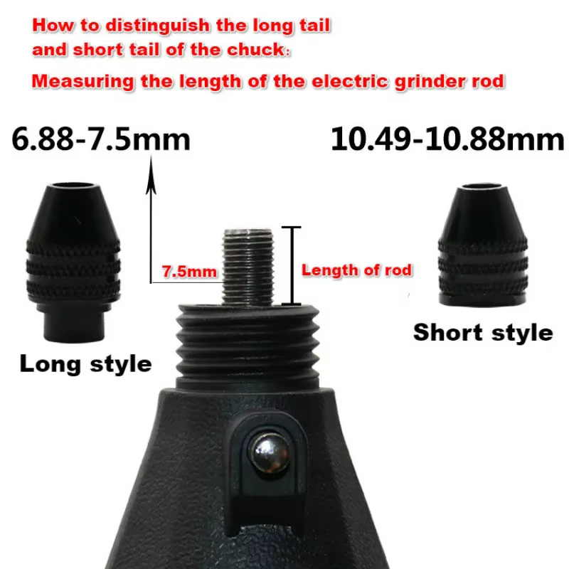 Nouveau Mandrin multi-perceuse 0.3-3.2mm sans clé pour outils rotatifs Dremel, mandrins de foret san