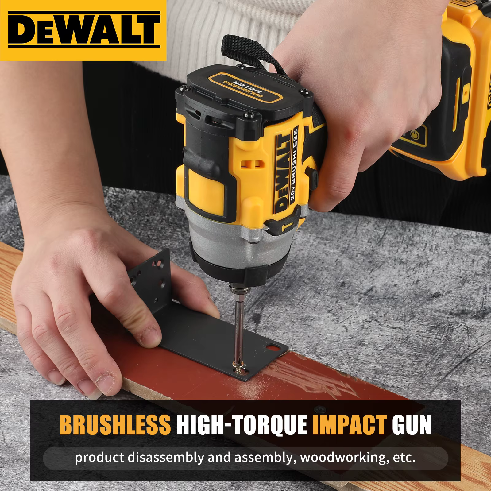 DEWALT DCF921 clé sans fil maximale atomique 20V clé à chocs sans fil 1/2 pouces clé de charge à vit