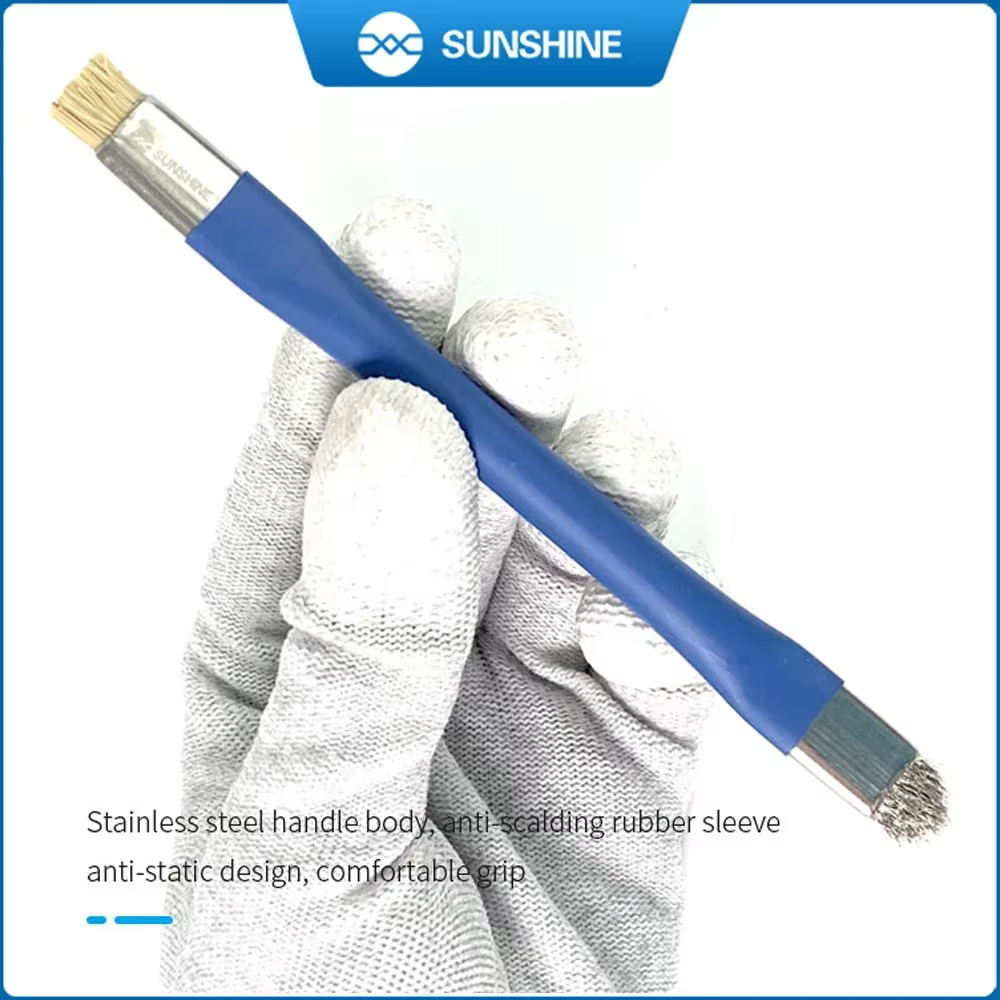 SUNSHINE SS-022B brosse sûre antistatique carte mère PCB brosse de nettoyage pour téléphone portable