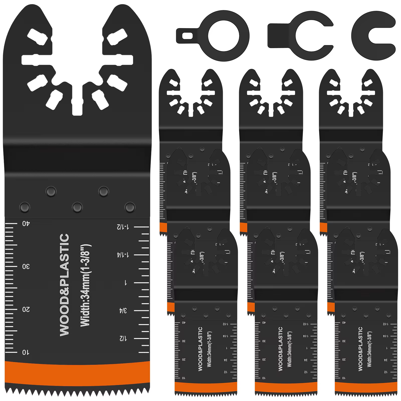Lame de scie oscillante bimétallique, multi-outils, tranchante, résistante à l'usure, lame de scie E