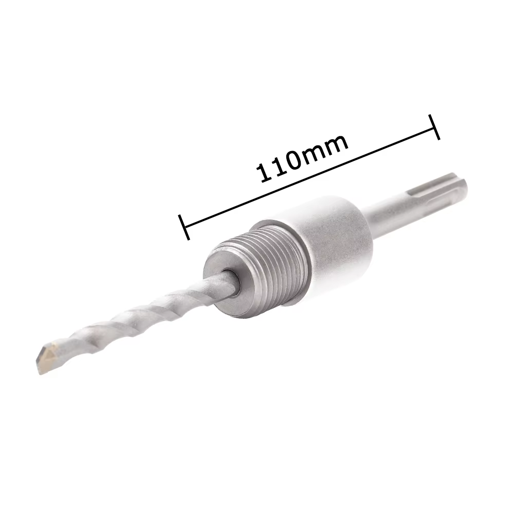 Ensemble de scies cloches pour murs en béton de 30 à 100 mm avec tige SDS Plus de 110 mm, pour perce