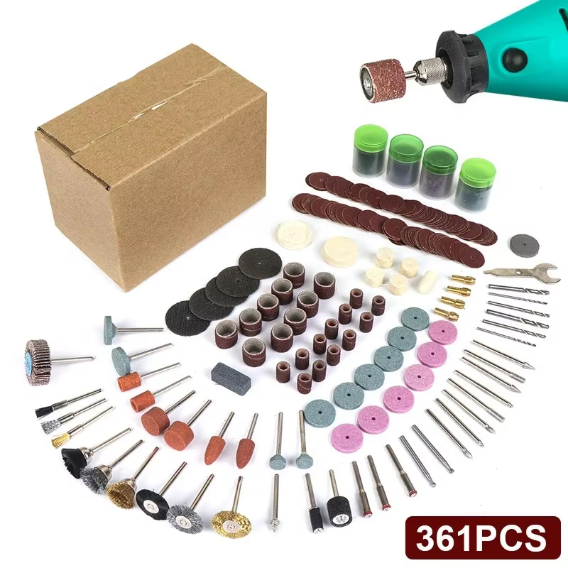 361 pièces/lot outils électriques Dremel outil rotatif ensemble d'accessoires convient pour Dremel p