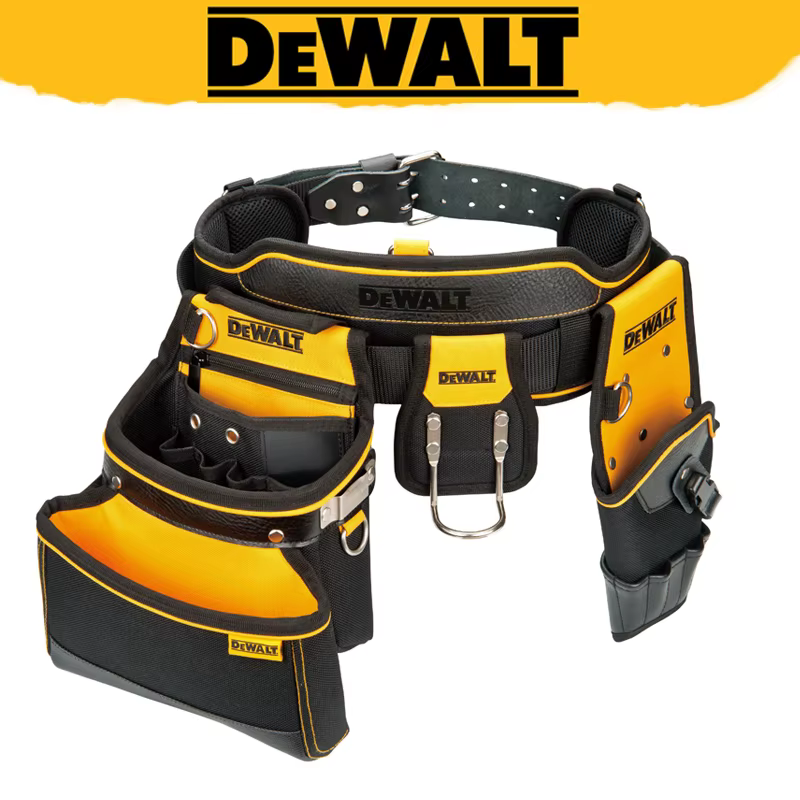 DEWALT DWST81228-8 Ceinture porte-outils multifonction réglable en tissu haute résistance, imperméab