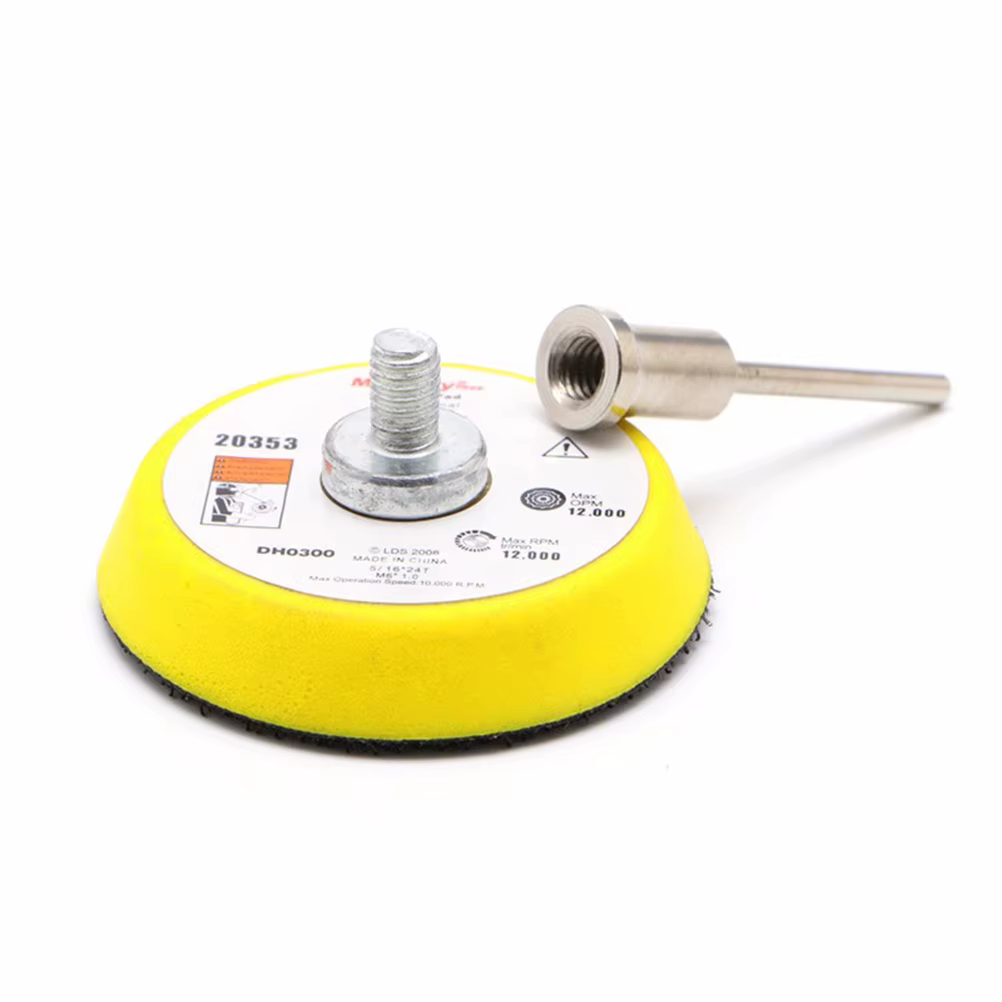 Tampon de ponçage pour ponceuse, disque de polissage, plaque de support, tige adaptée à Dremel, meul