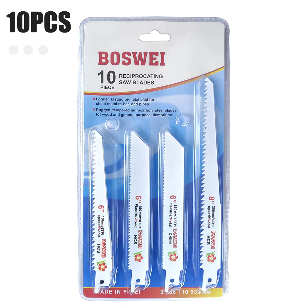 10 pièces lames de scie sauteuse lame de scie alternative scie à main lame de scie sabre pour bois m