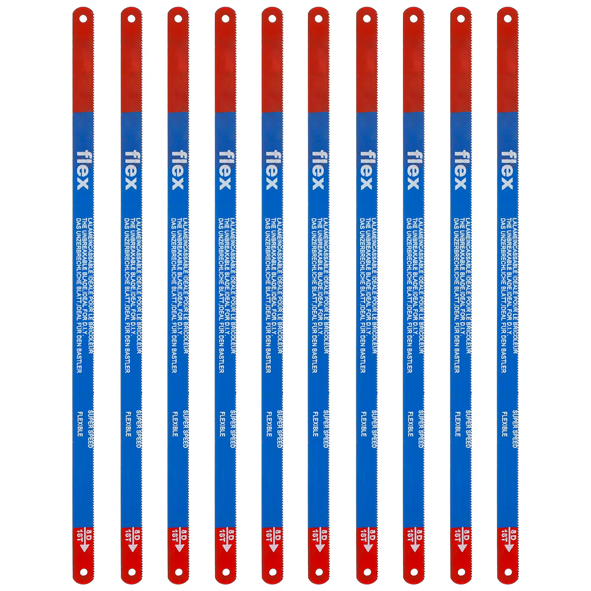 10 pièces lame de scie à métaux 300mm 18 dents lames de scie à main M35 lame de scie sauteuse de rem