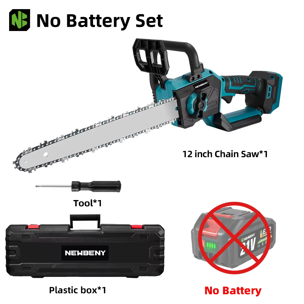 NEWBENY 12 pouces scie électrique sans brosse sans fil efficace jardin travail du bois outil électri