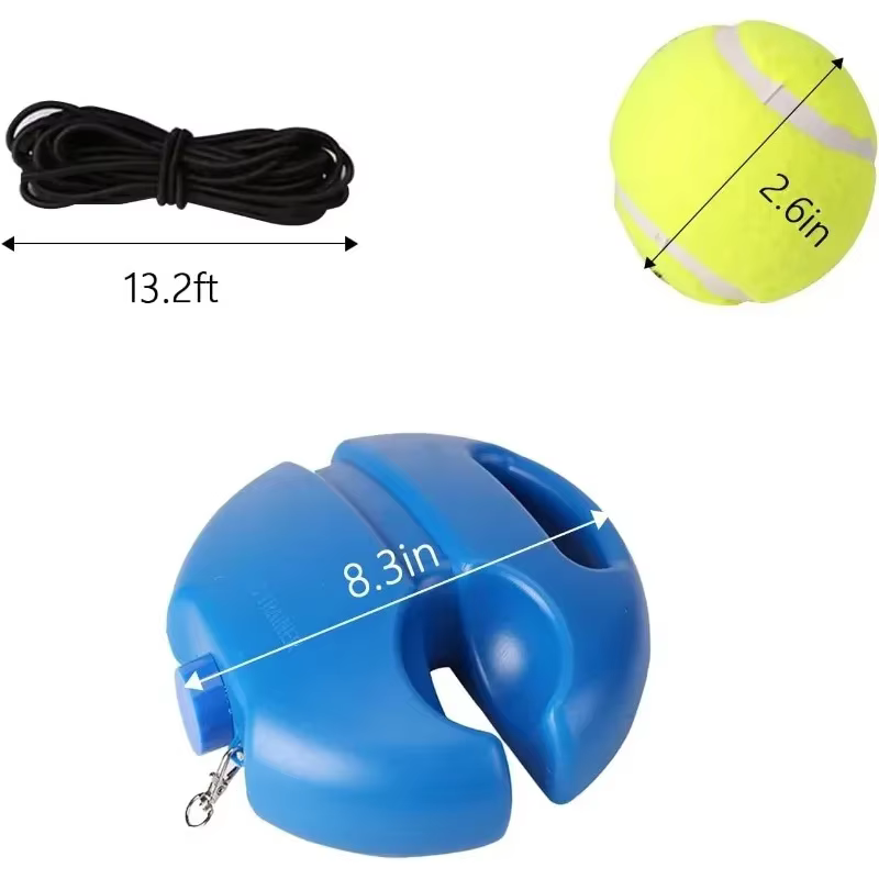 Aides d'entraînement de tennis professionnelles : bases avec corde élastique pour l'entraînement de 