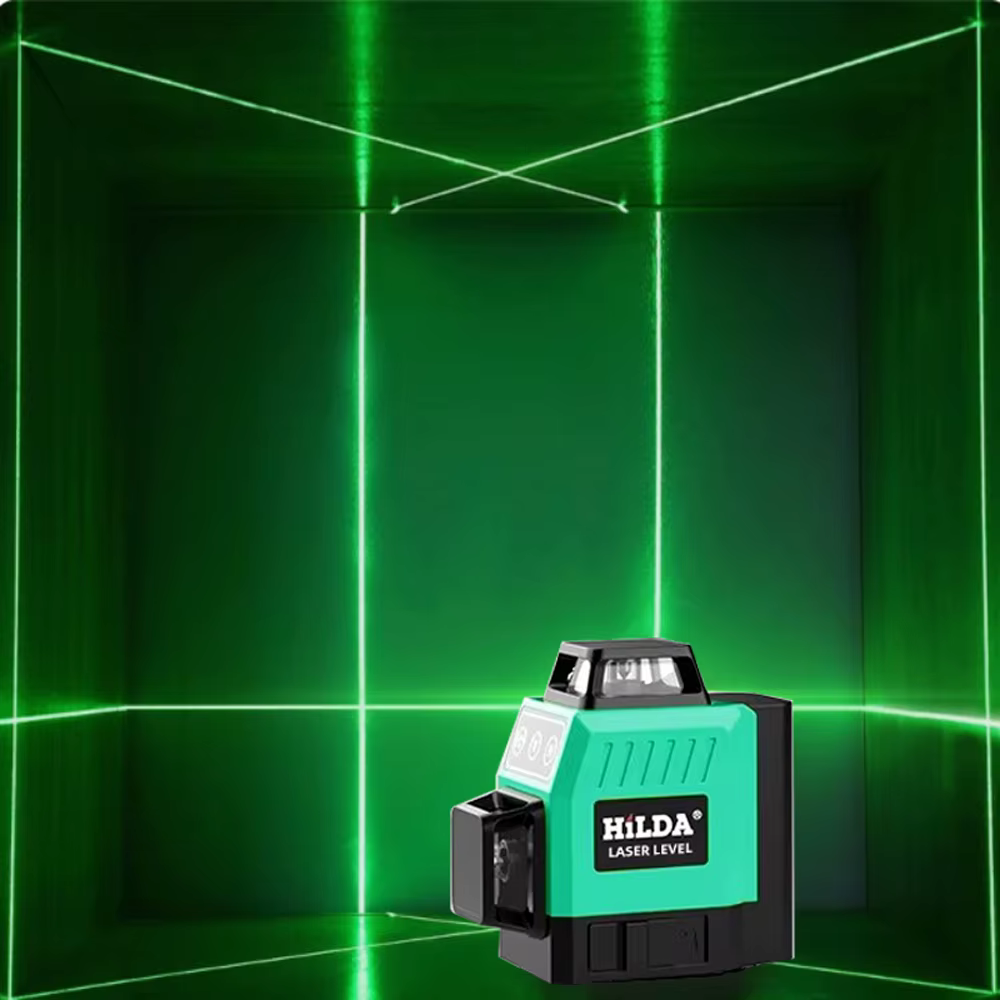 Le niveau laser mini 12 lignes 3D Auto-nivelant la ligne portative verte puissante superbe de faisce