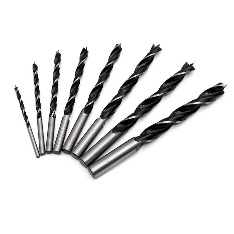 Perceuse à bois à trois pointes 3-10mm, 8 pièces, perceuse à branche DC, foret électrique, foret hél