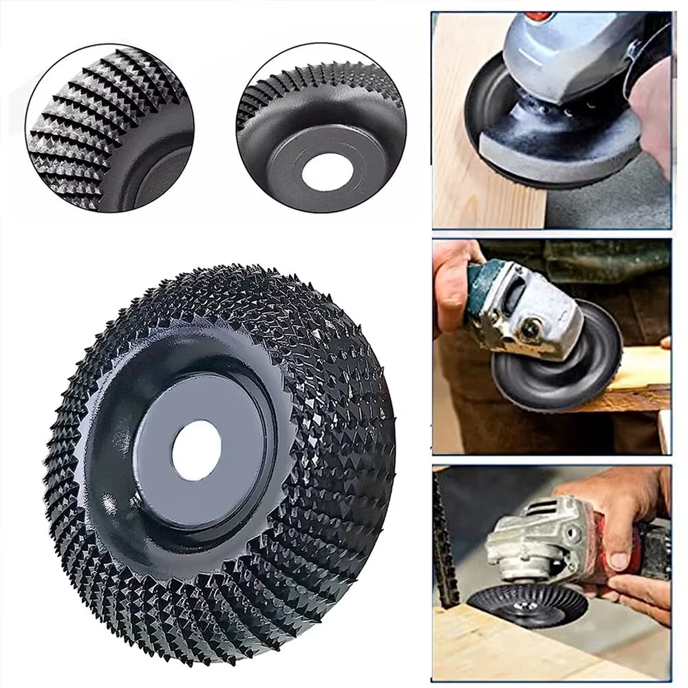 1 pièce Disque de gravure sur bois en carbure pour outils rotatifs - Kit de ponçage et de façonnage