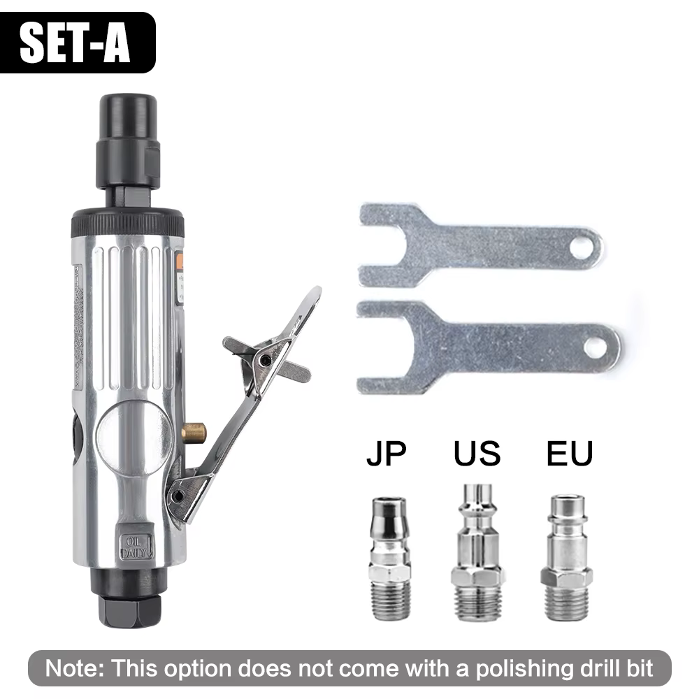 Meuleuse pneumatique 1/4" NPT pour le meulage, le polissage, l'élimination de la rouille, l'ébavurag