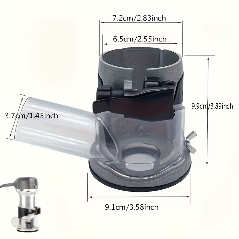 Base de défonceuse HUHAO 65 mm pour le travail du bois, pour machine à graver, à tailler et à rainur