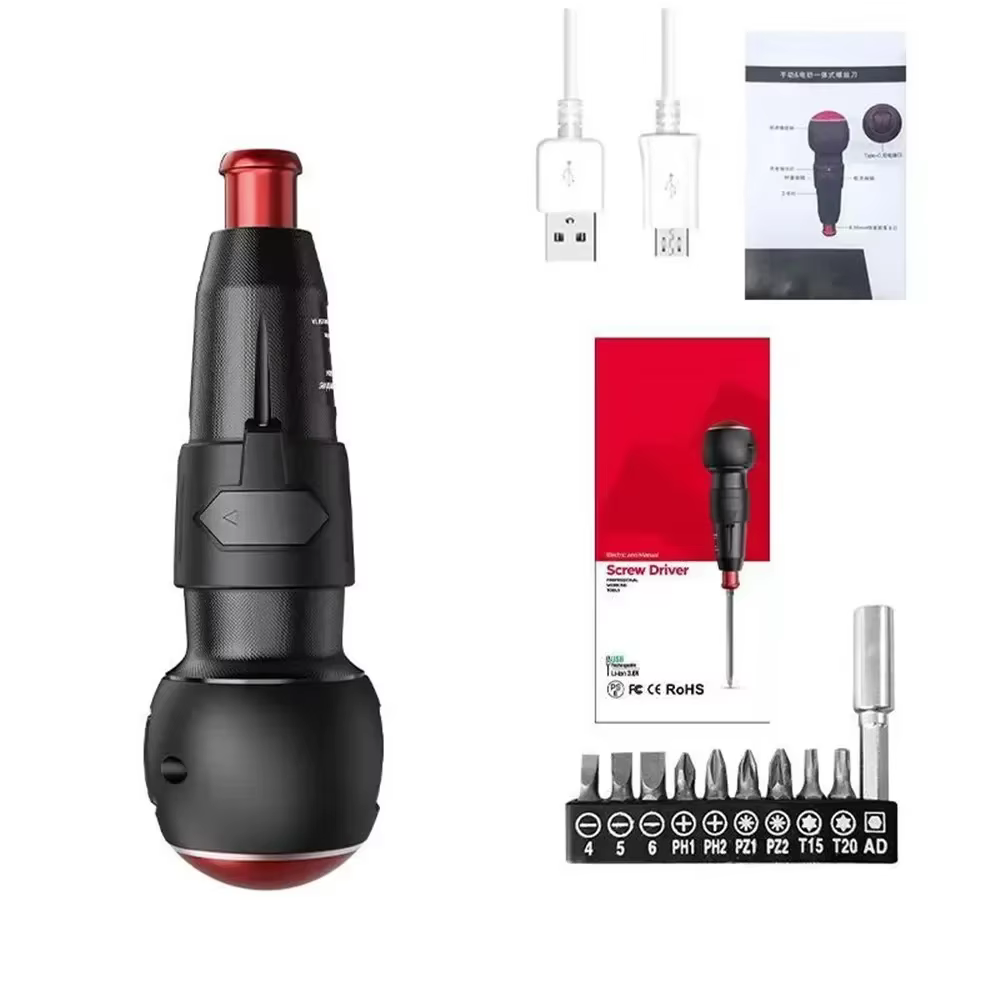 Tournevis électrique sans fil 10 en 1, 3.6V, puissant ensemble Rechargeable, tournevis automatique d