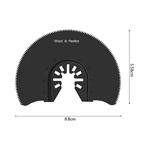 Scie oscillante semi-circulaire pour couper le bois, lame de scie à dégagement rapide, plastique, mé