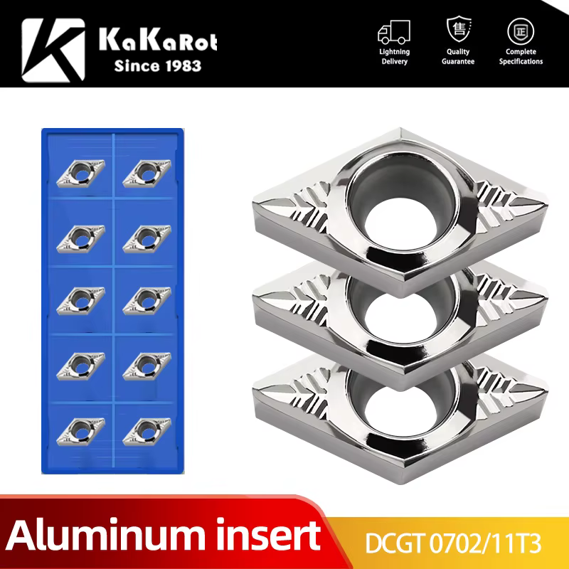 Insert en aluminium Kakarot DCGT 070202   AK H01 DCGT 070204   DCGT 070208   Outils de tournage pour