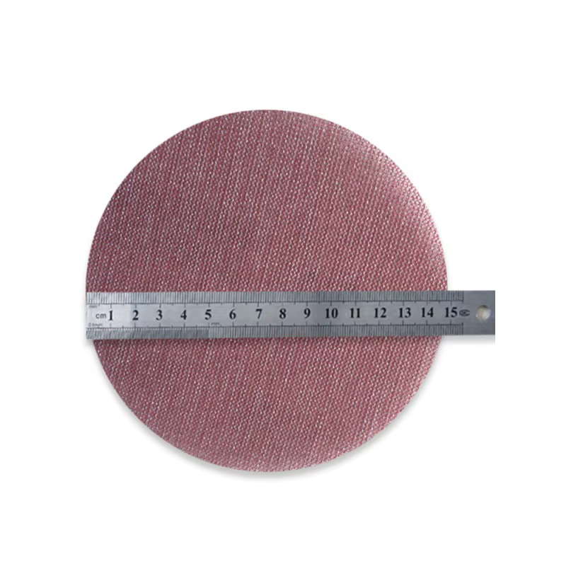 50 pièces 5/6 pouces 125/150MM disques abrasifs en maille crochet et boucle abrasif sans poussière A
