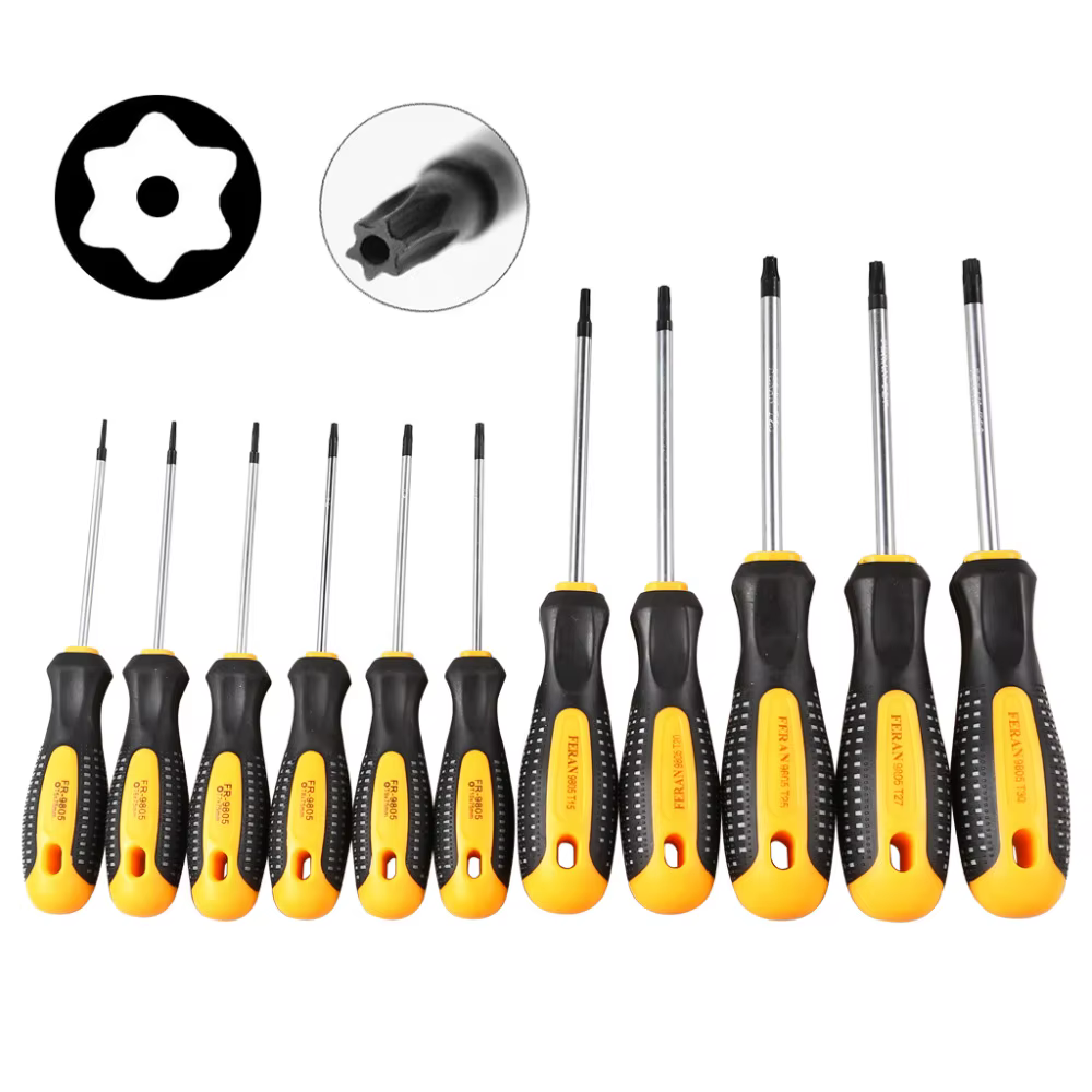 Jeu de tournevis Torx à trou de sécurité CR-V, Kit d'embout de tournevis magnétique T5-t30 pour répa