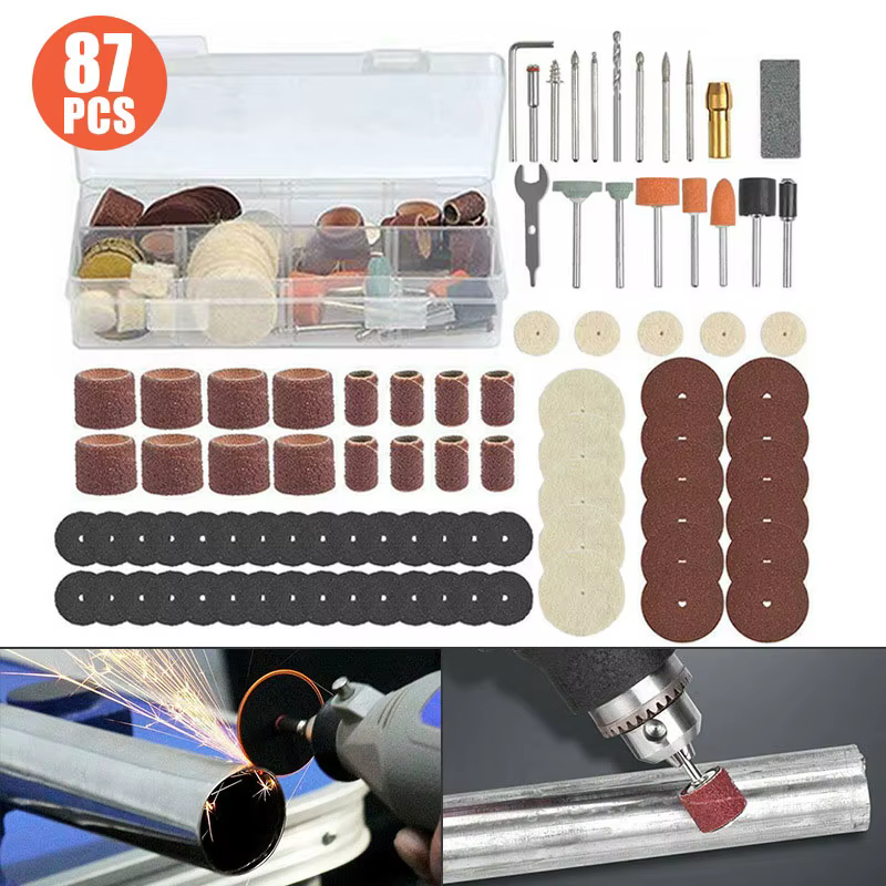 Kit d'accessoires pour Mini perceuse, outil rotatif abrasif, embouts, lames, disques, jeu pour ponça