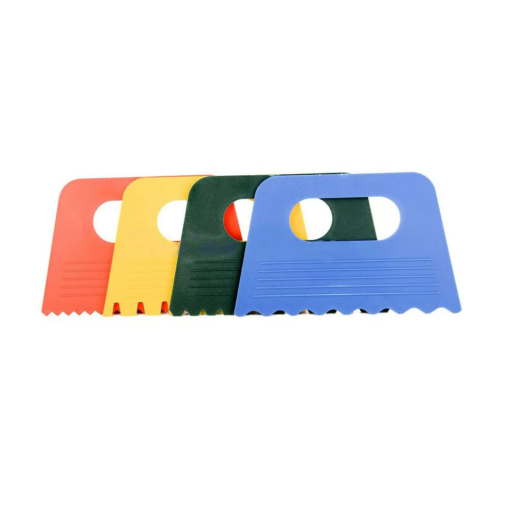 Paquet de 4 grattoirs en plastique, grattoirs à peinture, outil de Sculpture, outils de poterie