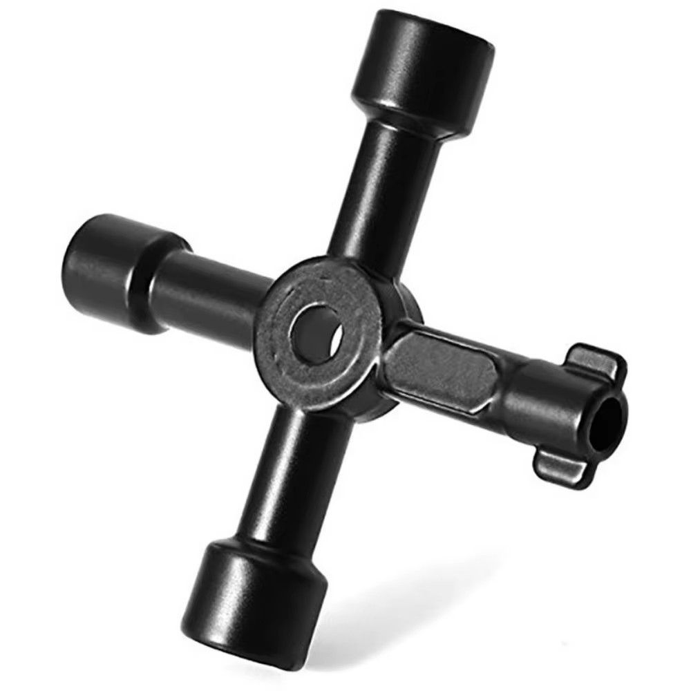 Clé multifonction 4 en 1 pour électricien, plombier, utilitaire, interrupteur croisé, clé triangulai