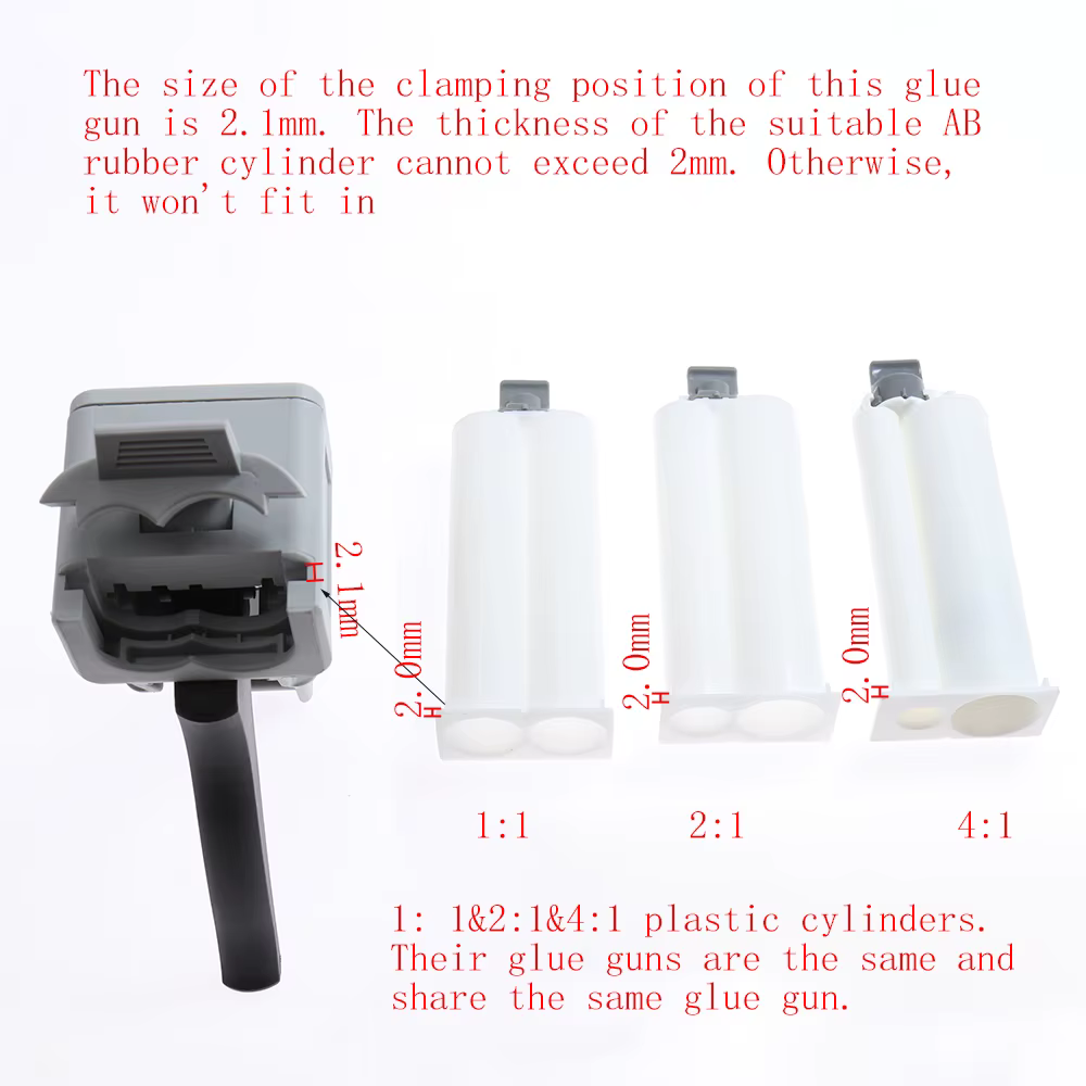 Pistolet à calfeutrer manuel AB Election Xy Sealant Glue Gun1:1, Applicateur de colle, Adhcommission