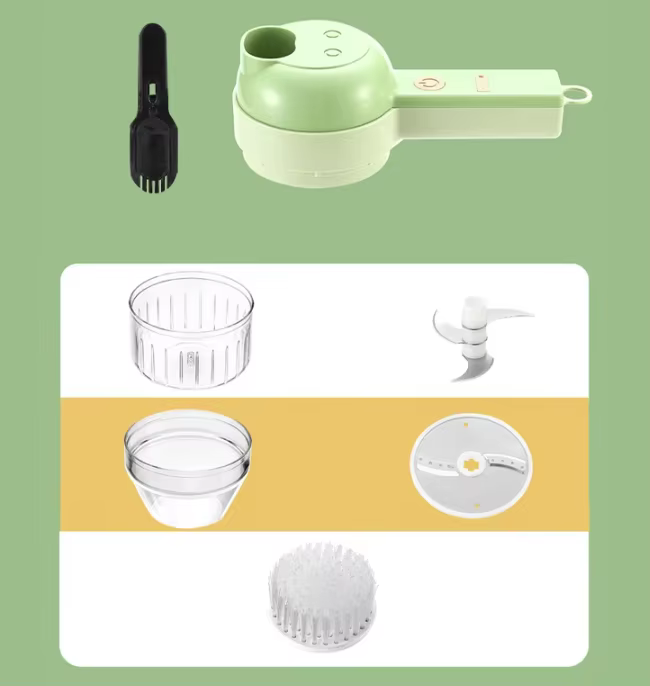 Ensemble de hachoirs électriques sans fil, robot culinaire multifonction portatif pour l'ail, le hac