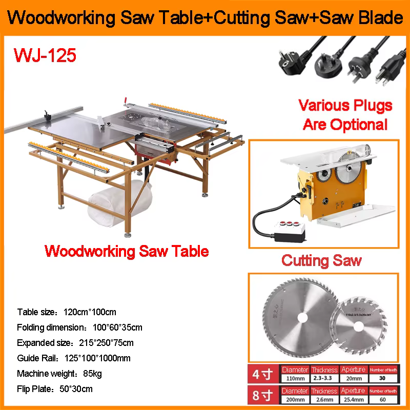 Table de scie à bois sans poussière, multifonctionnelle, pliante, portable, établi, nouveau scie sur