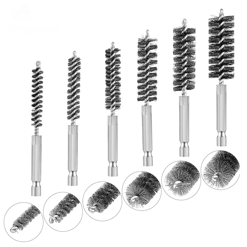 Brosse de nettoyage en fil torsadé en acier inoxydable pour perceuse électrique et visseuse à chocs,
