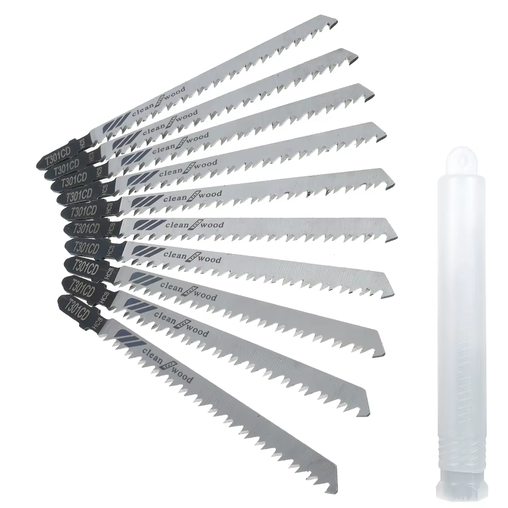 Jeu de lames de scie sauteuse T301CD, arbre en T HCS, pour le bois, le plastique, la coupe du métal,