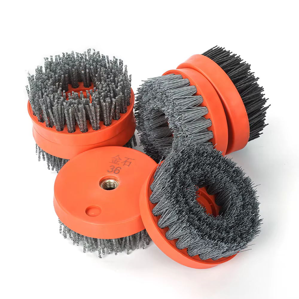 Outil abrasif en pierre circulaire de 100mm et 4 pouces, brosse Antique en diamant pour le polissage