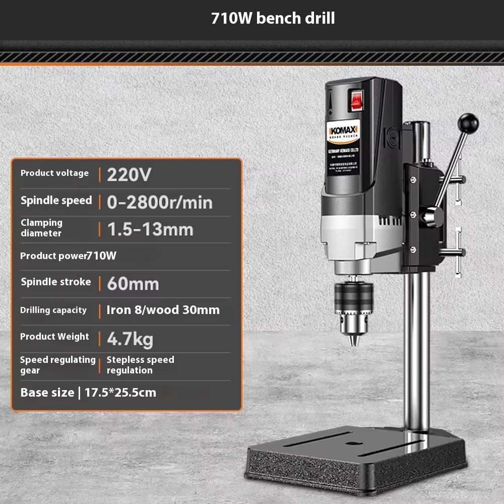 220V710W800W1050W Mini perceuse de table presse précision forage fraiseuse maison multi-fonctionnell
