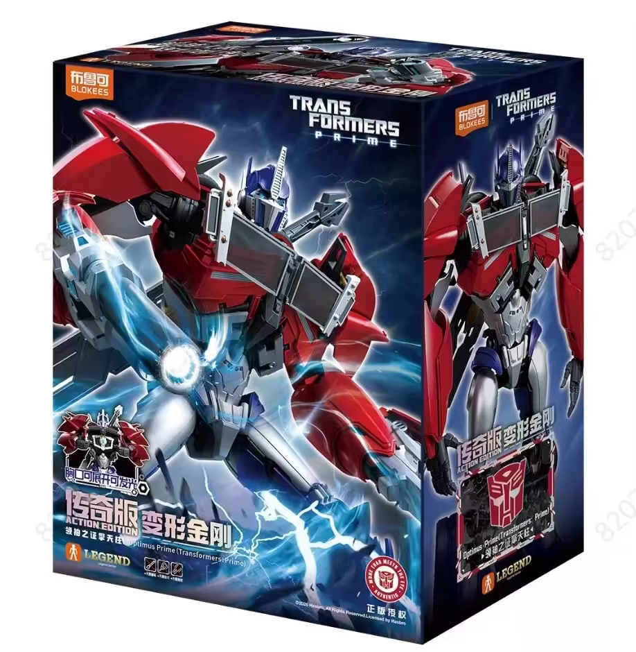 En stock, figurine d'action Optimus Prime authentique Blokees, TFP Transformers Prime Toys, kit de m