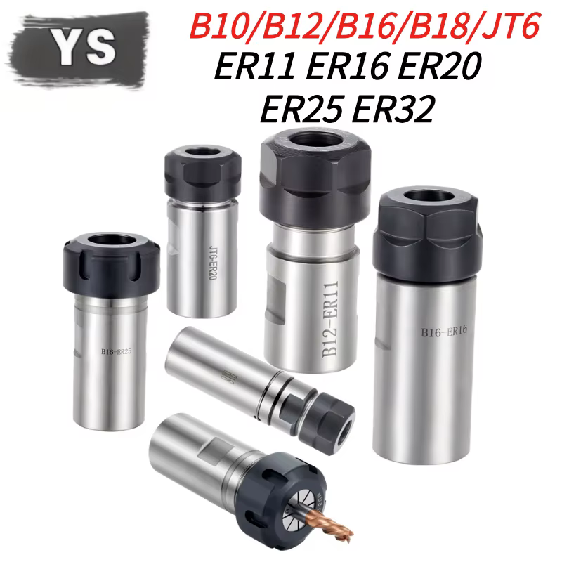 Mandrin de perçage de haute précision, mandrin ER B10 B12 B16 B18 JT6 ER11 ER16 ER20 ER25 ER32, port