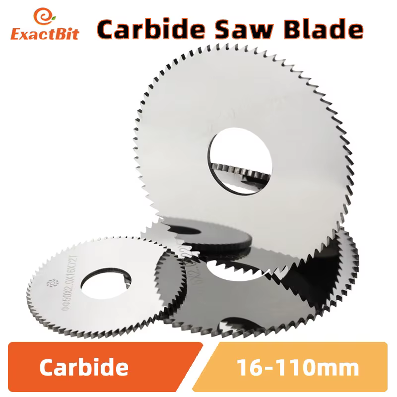 Lame de fraisage en acier au tungstène, lame de scie circulaire en carbure monobloc, fraise