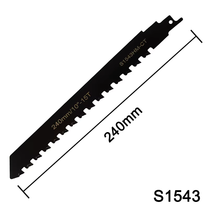 Lame de scie alternative en carbure, scie sabre alternative en carbure, bloc de mousse, outils de co