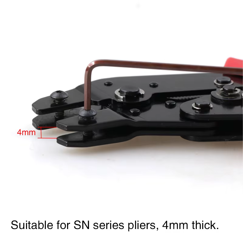 Jeu de pinces à sertir, mâchoires à fente de 4mm, SN-48BS/58B/02C/2546B/2549 /06/X6/06WF/03H, utilis