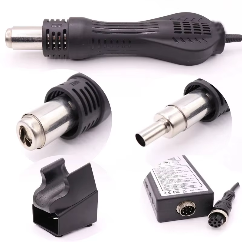 Pistolet à air chaud 8858 Micro, station de soudage numérique LCD, sèche-cheveux pour soudure, 220V 