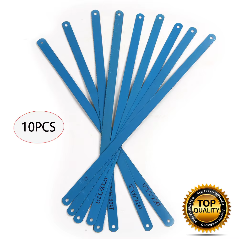 Lames de scie à métaux en acier au carbone, 12 pouces, 24T, 300mm, pour le travail des métaux, pour 