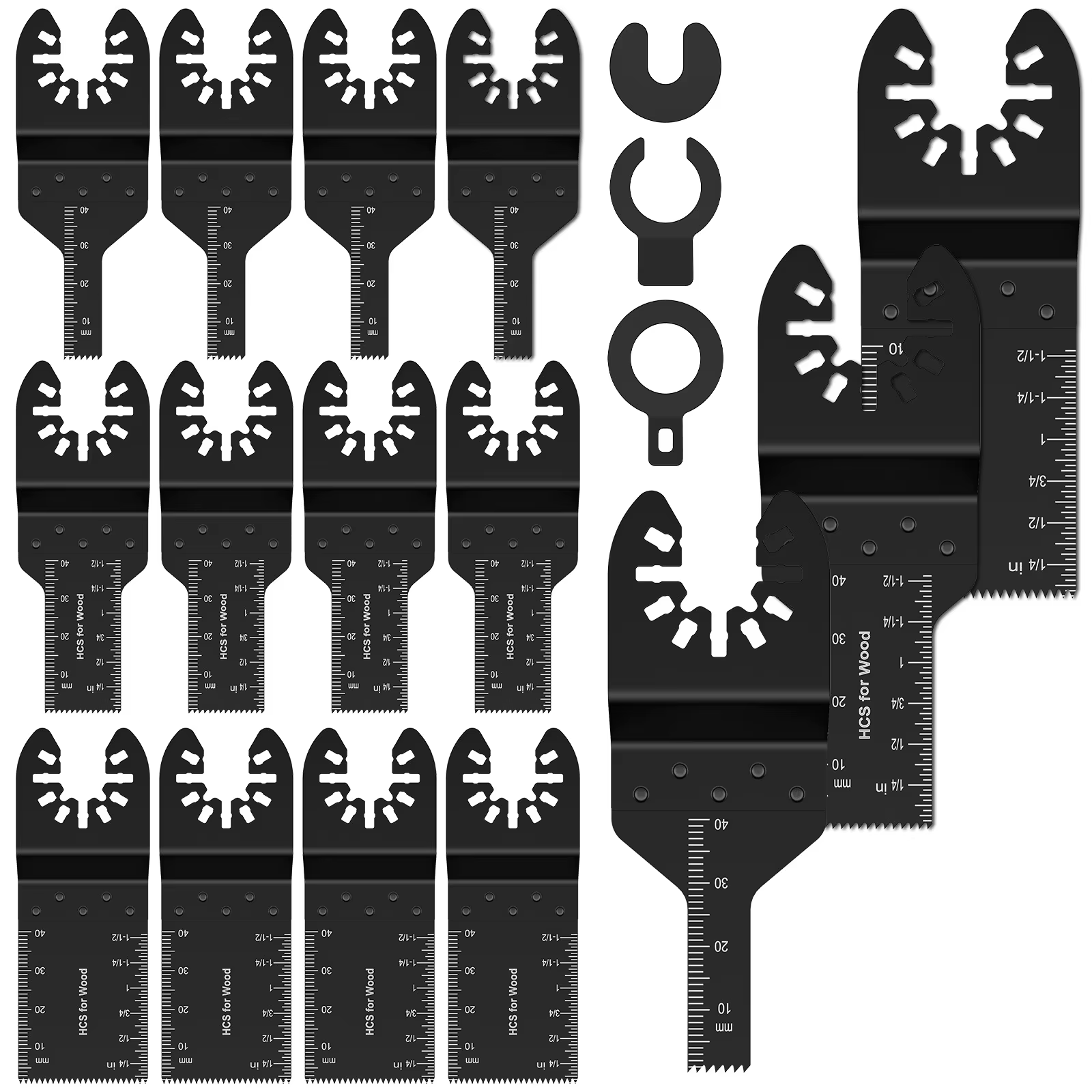 Lames d'outils multiples à dégagement rapide, lame de scie oscillante pour couper le bois, le métal 