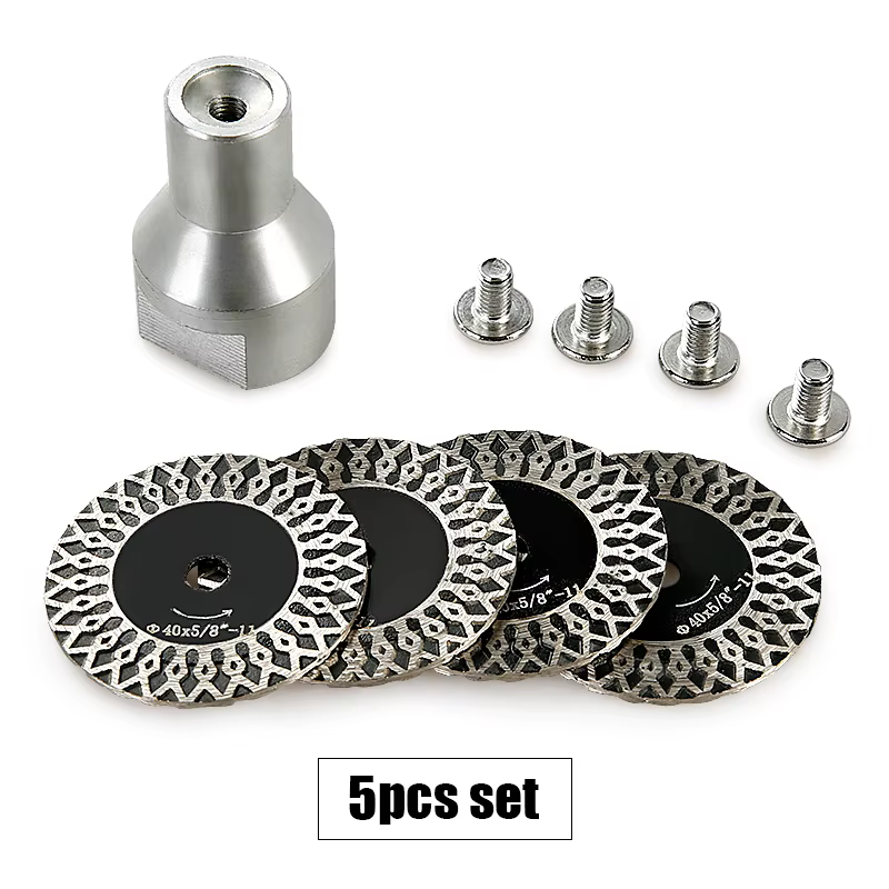 LOZLIN Lame de scie diamantée mini 40 mm avec filetage, disque de coupe pour pierre, granit, grès, b